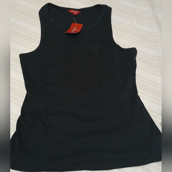 Black GUESS Tank Top (Womens XL) - Picture 1 of 6